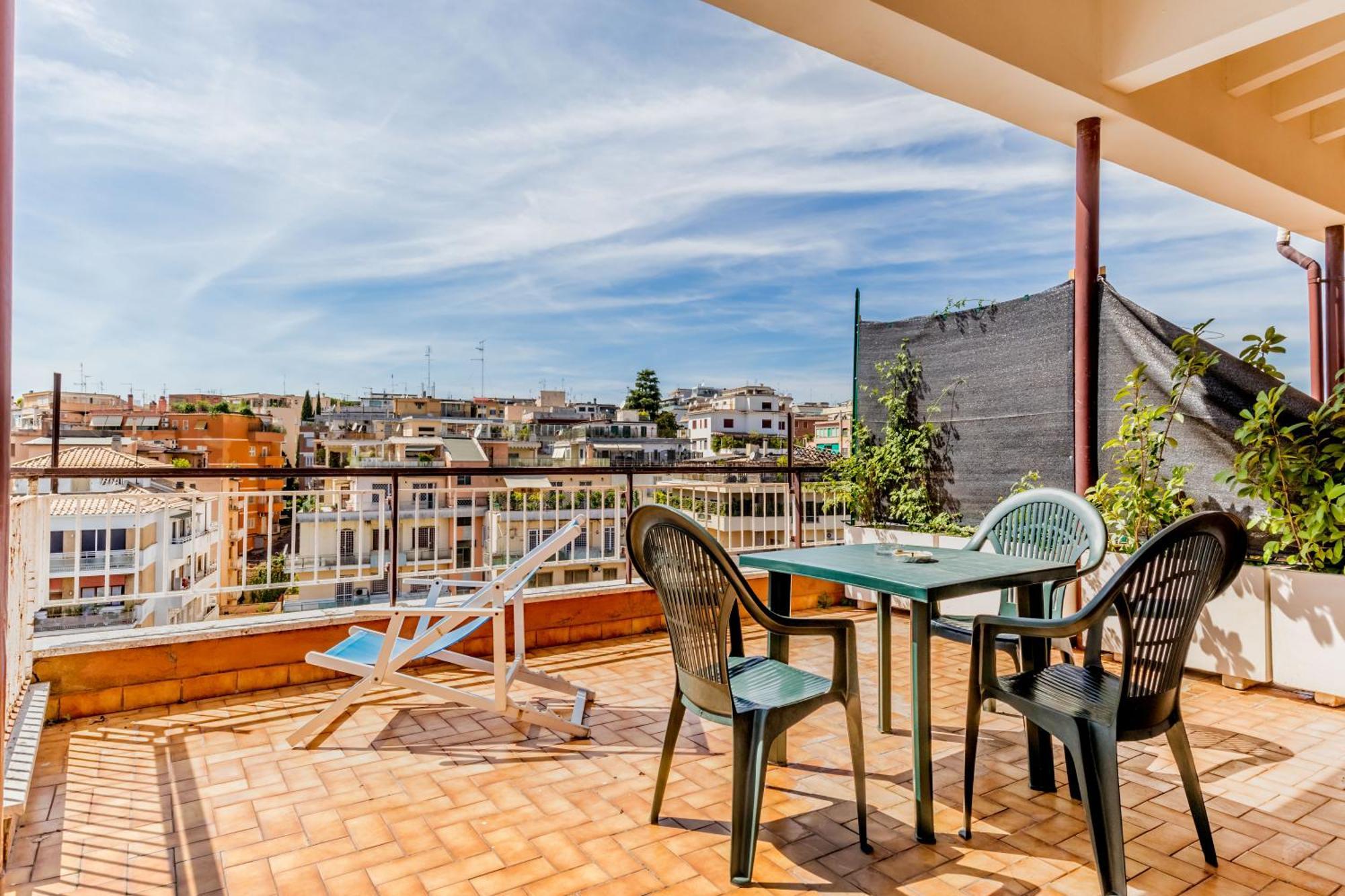 L'Attico Con Terrazza In Corso Francia Apartment Rome Bagian luar foto