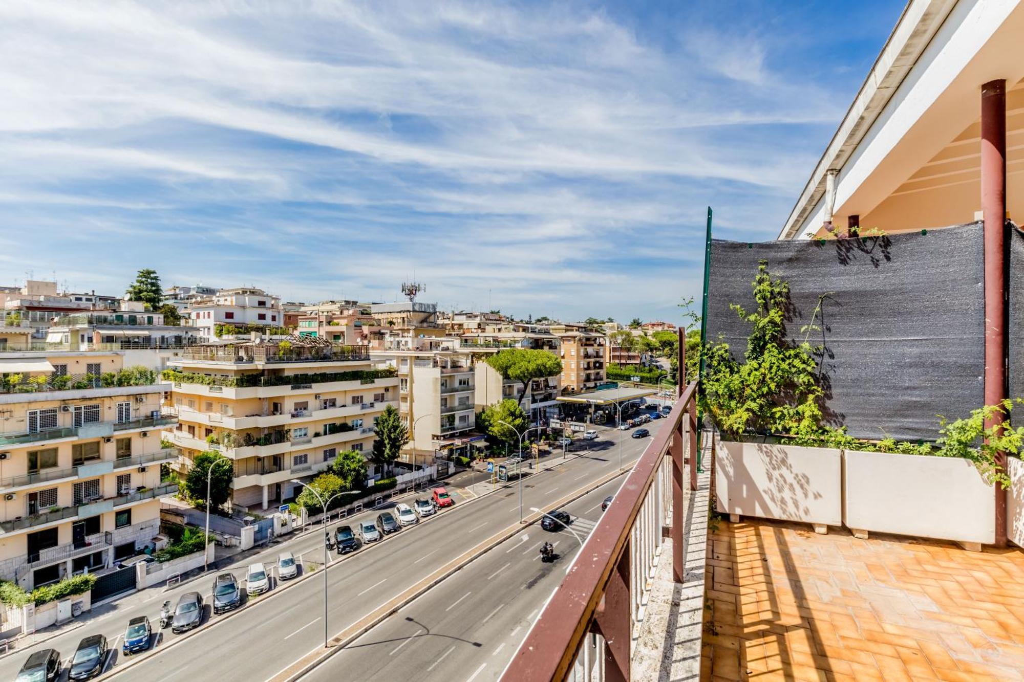L'Attico Con Terrazza In Corso Francia Apartment Rome Bagian luar foto